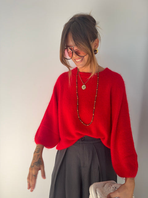 Pull Angora Seoul - rouge