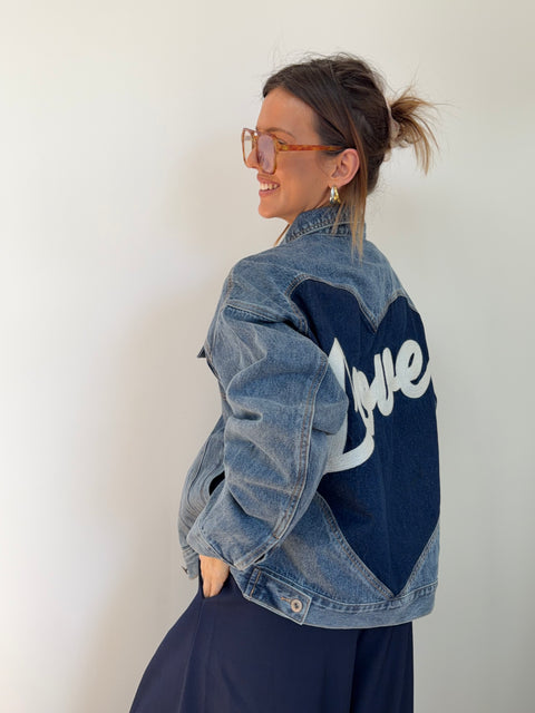 Veste en jeans - love