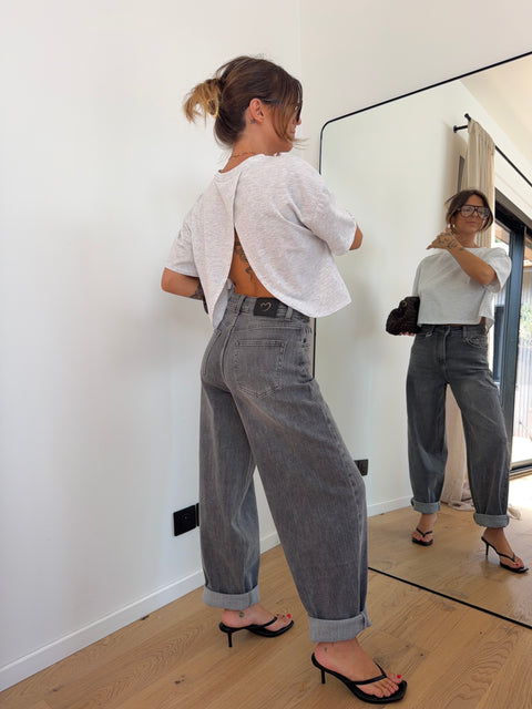 Jeans ballon Romy - gris