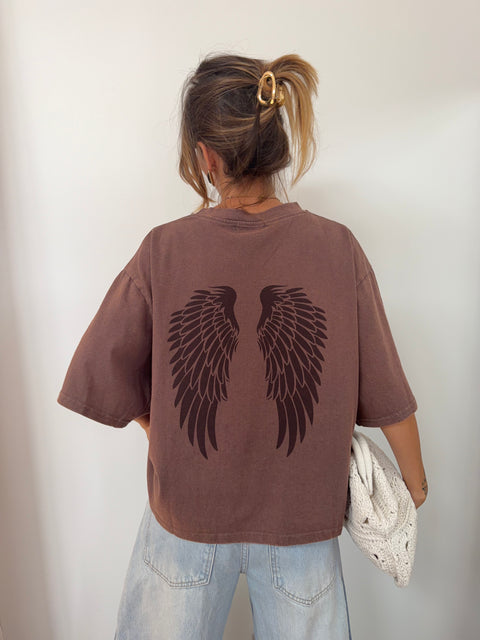 T-shirt Angel - chocolat