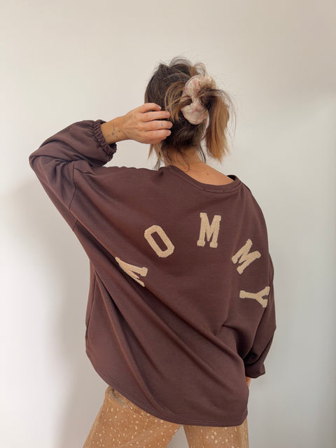 Sweat léger Mommy - chocolat