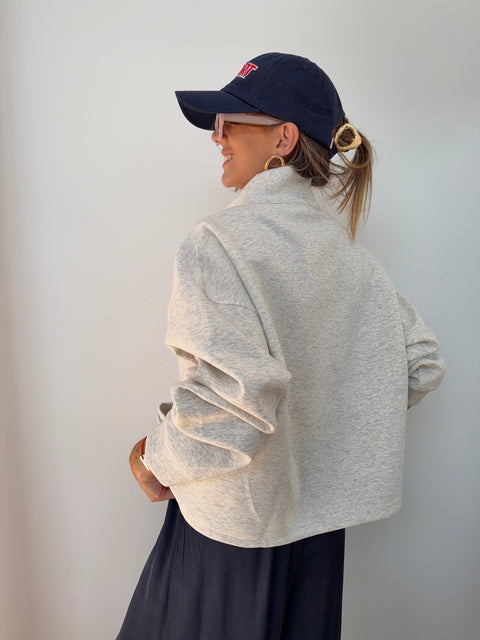 Sweat Brooklyn - gris chiné