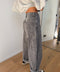 Jeans léopard gris avec clous
