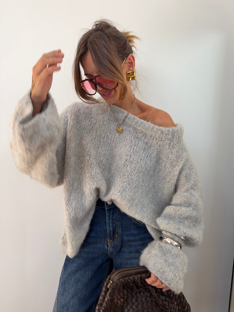 Pull Marlon - gris clair