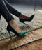 Escarpins vert sapins - Claudia