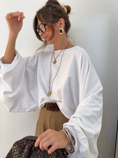 Haut bouffant Giu - blanc