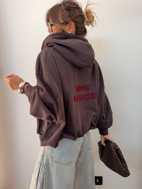 Veste RIVE GAUCHE - choco & bordeaux