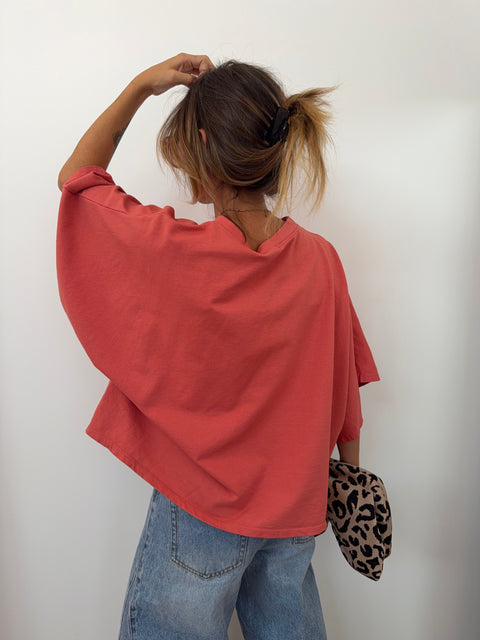 T-shirt épais parfait - corail