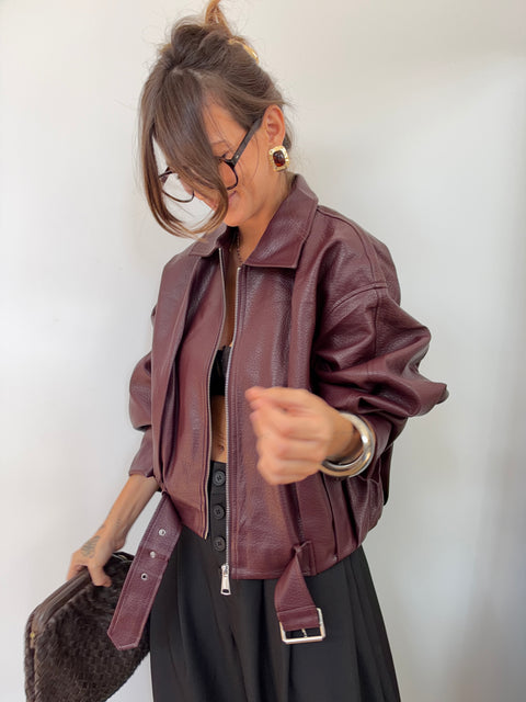 Veste simili Dakota - Bordeaux