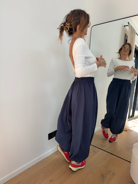 Pantalon ballon - bleu marine