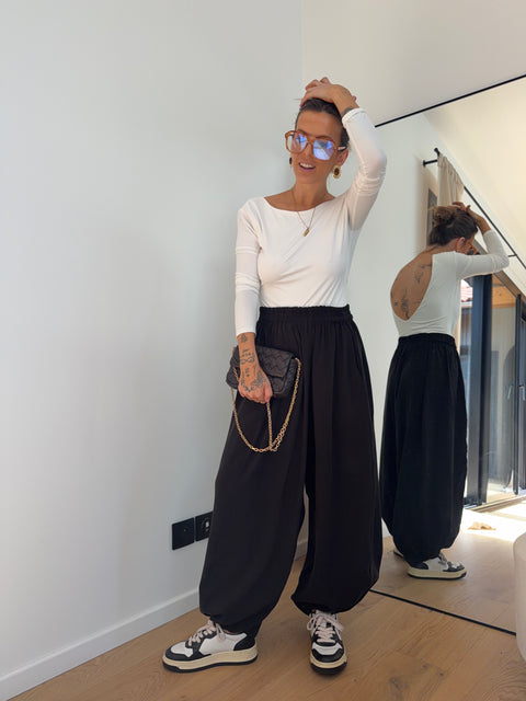 Pantalon ballon - noir (pré commande)