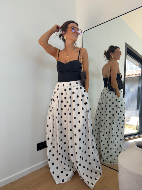 Pantalon à gros pois