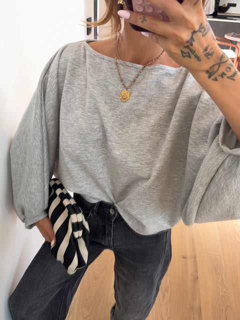 T-shirt bouffant gris