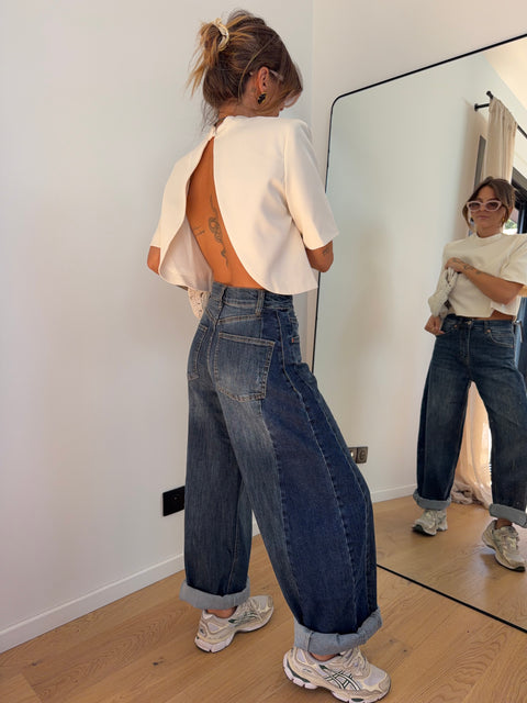 Jeans ballon 2 bleu
