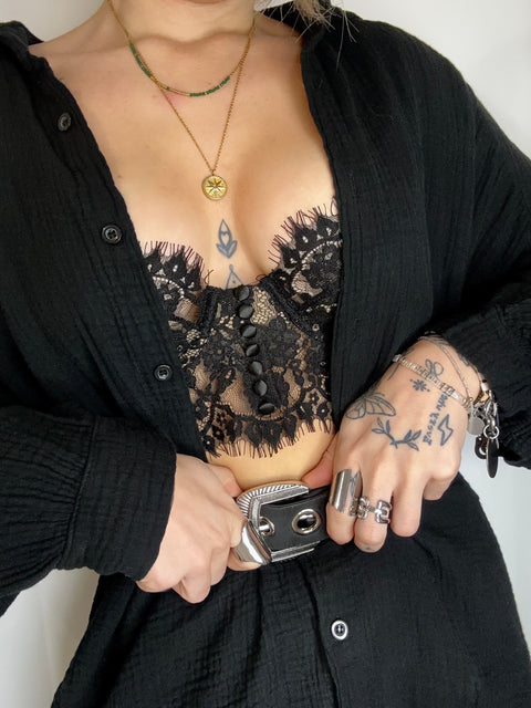 Soutien gorge en dentelle - noir