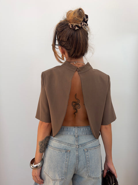 Haut dos nu Lover’s - chocolat