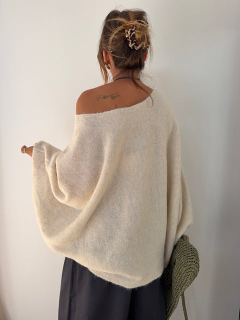 Pull oversize - beige