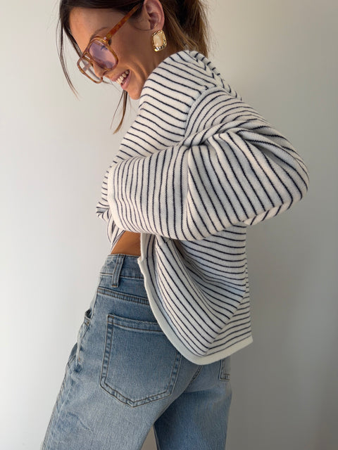Pull douceur marin