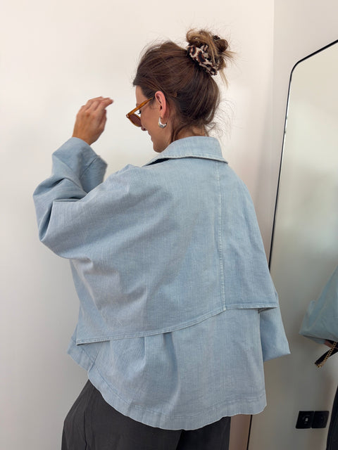 Veste trapèze en jean