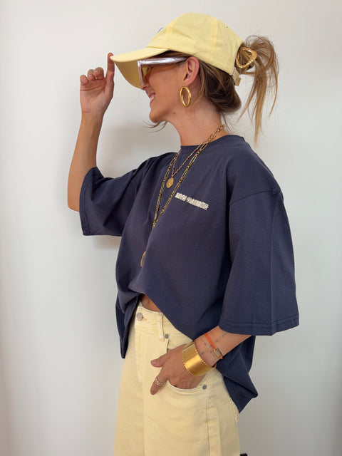 T-shirt Rive Gauche - bleu marine