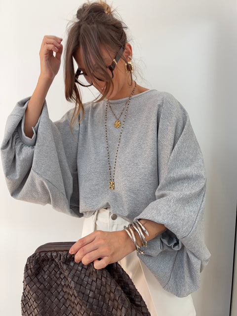 Haut bouffant Gui - gris