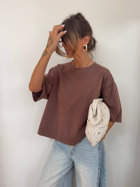 T-shirt Angel - chocolat