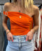 Body à épaulettes - orange