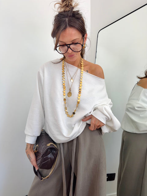 Sweat sans couture - blanc