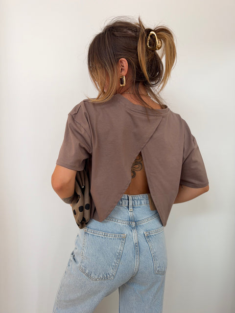 T-shirt Mia Lover's - café