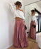 Pantalon à scratch - vieux rose