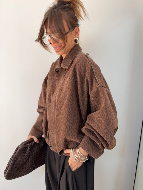 Veste leopard effet velours - Denver