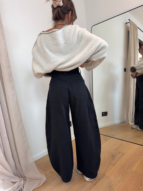 Jeans ballon noir - June