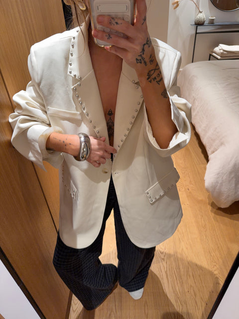 Blazer à clous - beige
