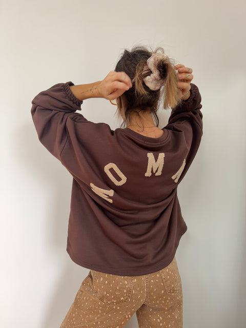 Sweat léger Mommy - chocolat