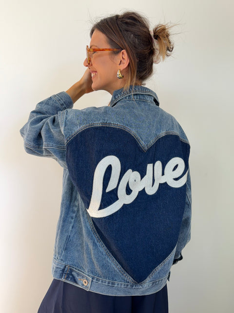 Veste en jeans - love