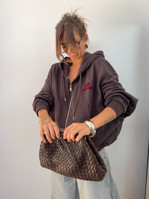 Veste RIVE GAUCHE - choco & bordeaux