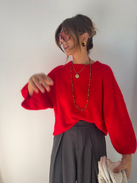 Pull Angora Seoul - rouge