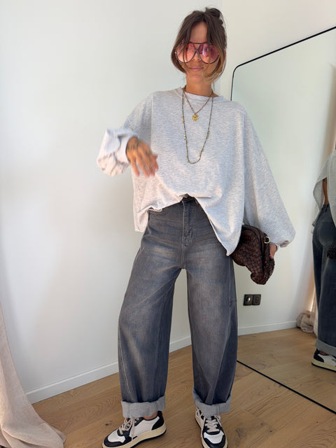 Jeans Mayron - gris clair