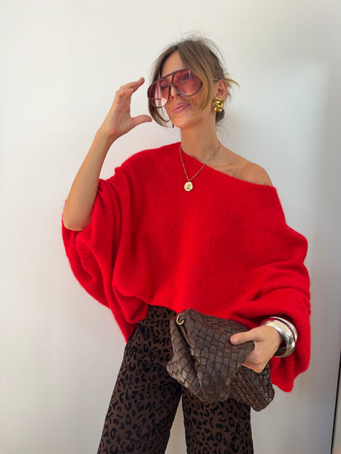Pull oversize - rouge