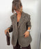 Veste blazer lainage - cacao