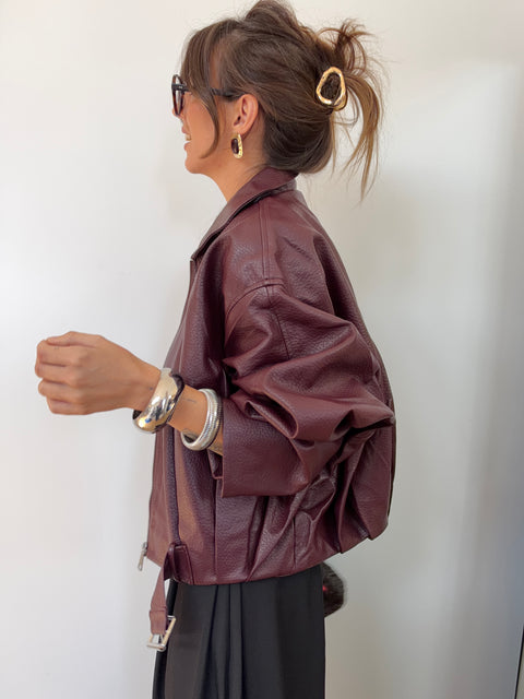 Veste simili Dakota - Bordeaux