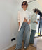 Jeans à revers - bleu vintage