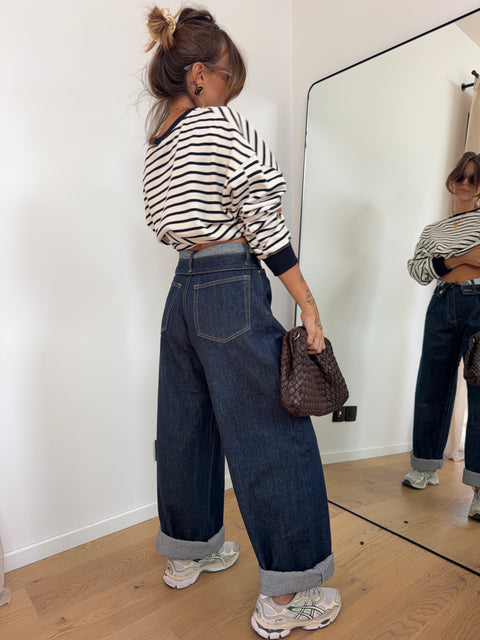 Jeans à revers Dave