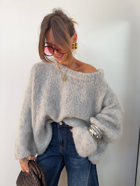 Pull Marlon - gris clair