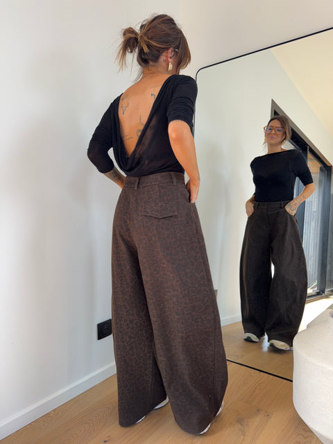 Pantalon ballon léopard