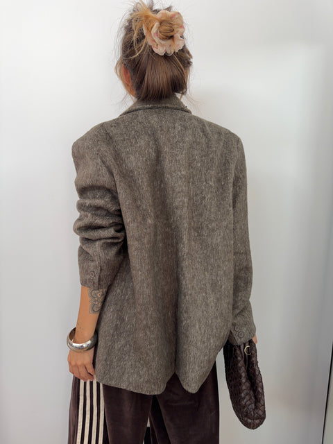 Veste blazer lainage - cacao