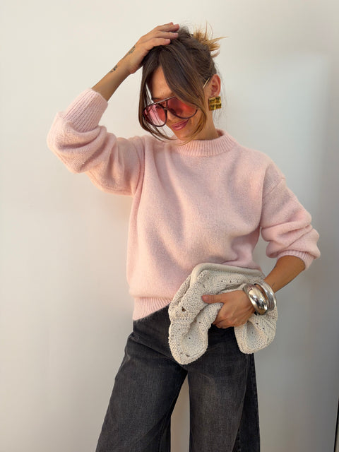 Pull parfait - rose poudré