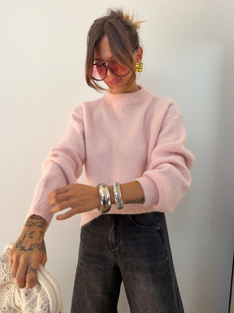 Pull parfait - rose poudré