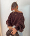 Pull 80% Mohair - chocolat