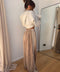 Jogging velours - taupe